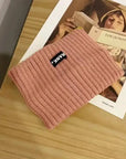 Women Headband Solid Color Wide Cotton Turban